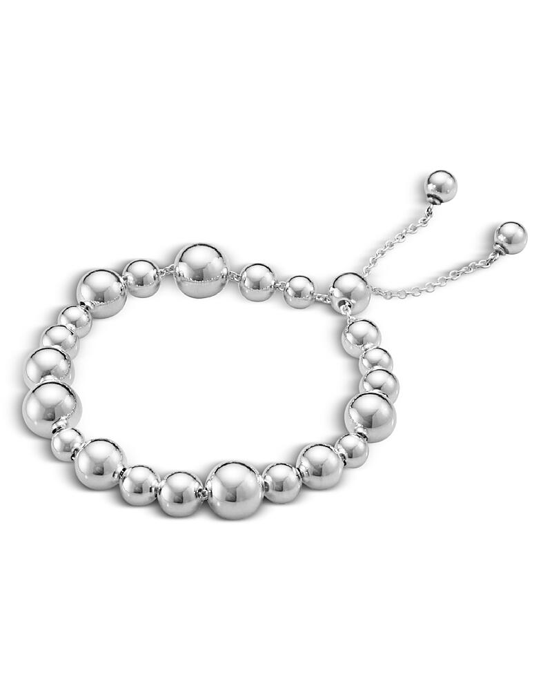 Georg Jensen Sterling Silver Moonlight Grapes Multi Size Polished Ball Bolo Bracelet Cover