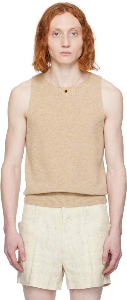 Dries Van Noten Tan Malio Tank Top Cover