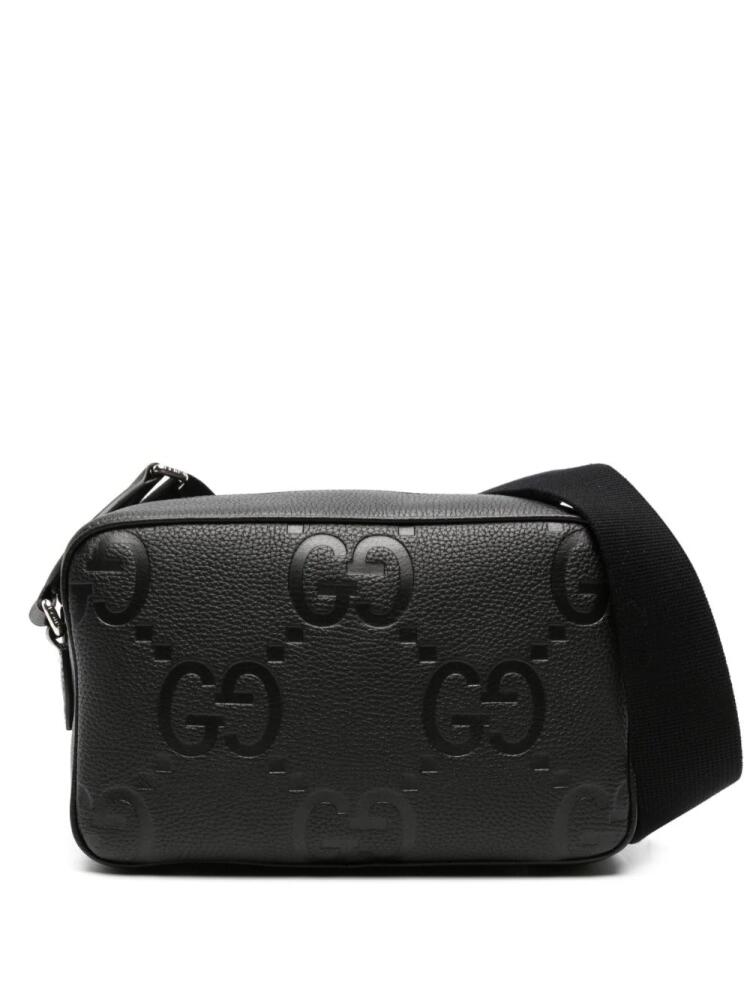 Gucci medium Jumbo GG messenger bag - Black Cover