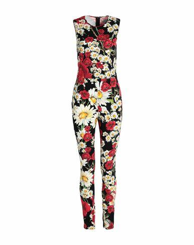 Dolce & gabbana Woman Jumpsuit Black Polyamide, Elastane, Silk Cover