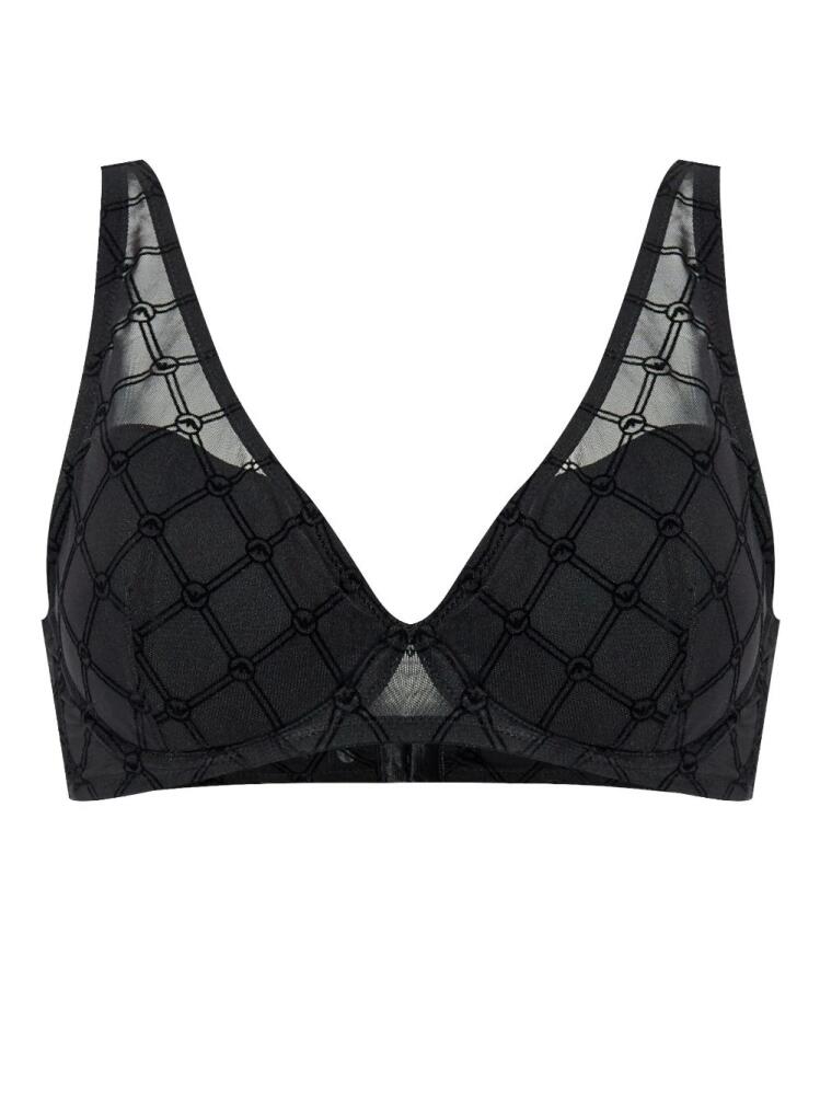 Emporio Armani lace-panel bra - Black Cover