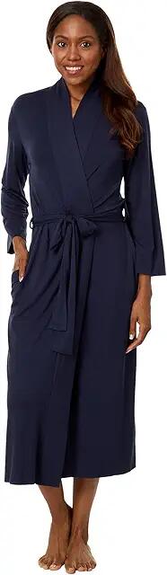 Natori Feathers Essentials Robe (Night Blue) Women's Robe Cover