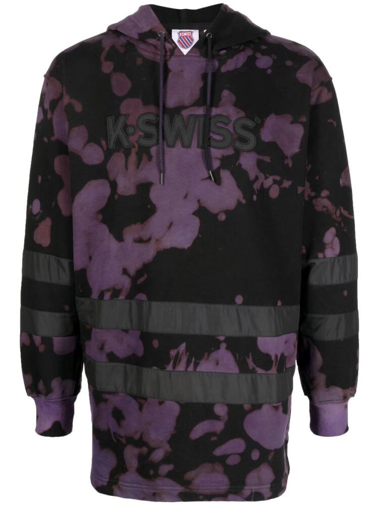 Stain Shade K-Swiss tie-dye hoodie - Purple Cover