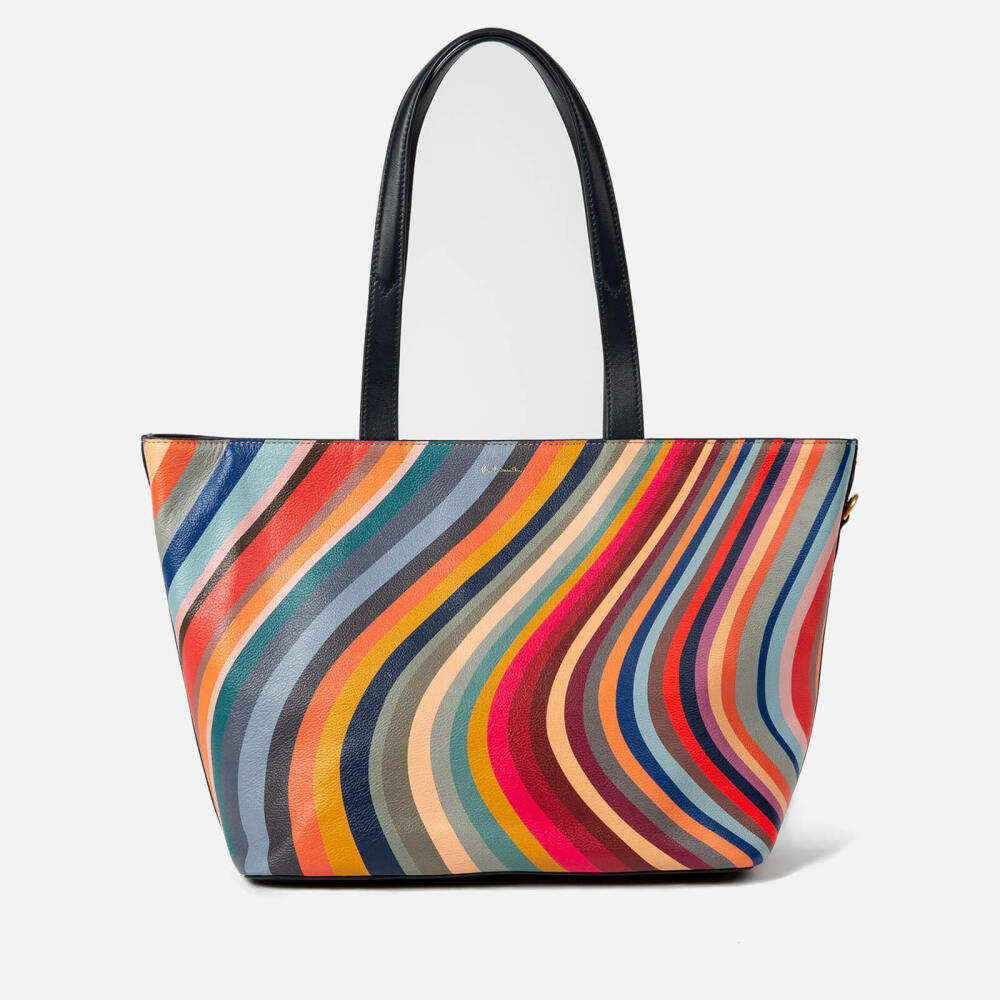 Paul Smith Swirl Striped Leather Tote Bag Cover