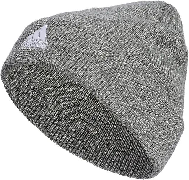 adidas Team Issue Fold Beanie (Heather Grey/White F23) Beanies Cover