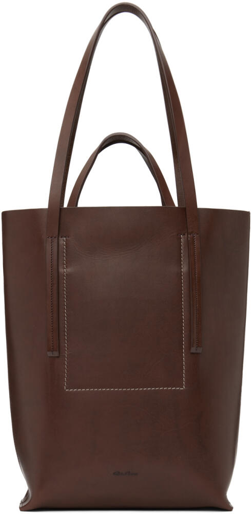 Rick Owens Burgundy Porterville Medium Shopper Tote Cover