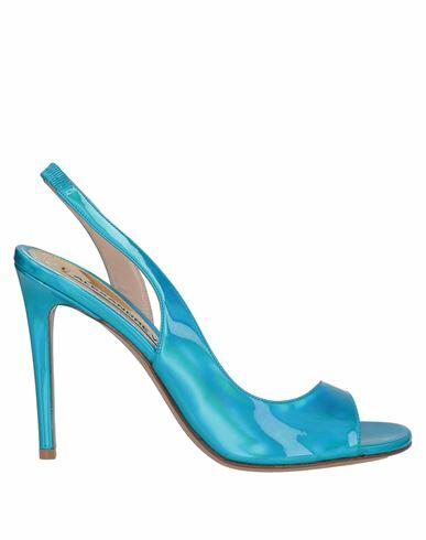 Alexandre Vauthier Woman Sandals Azure Textile fibers Cover