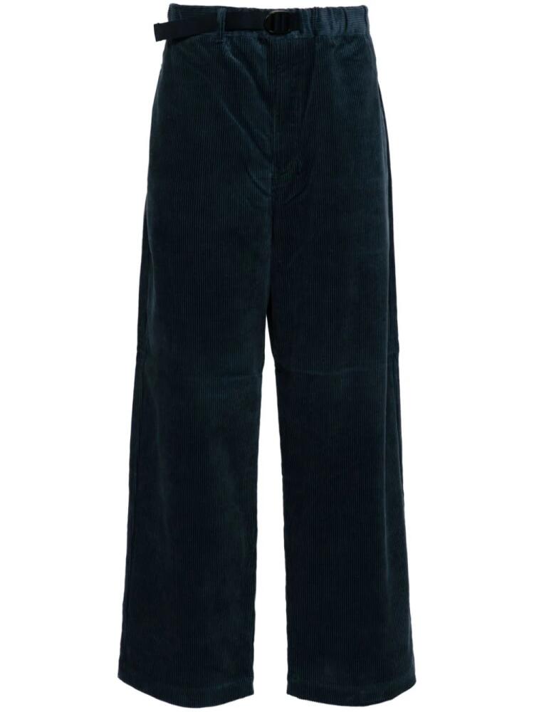 Danton belted corduroy trousers - Blue Cover