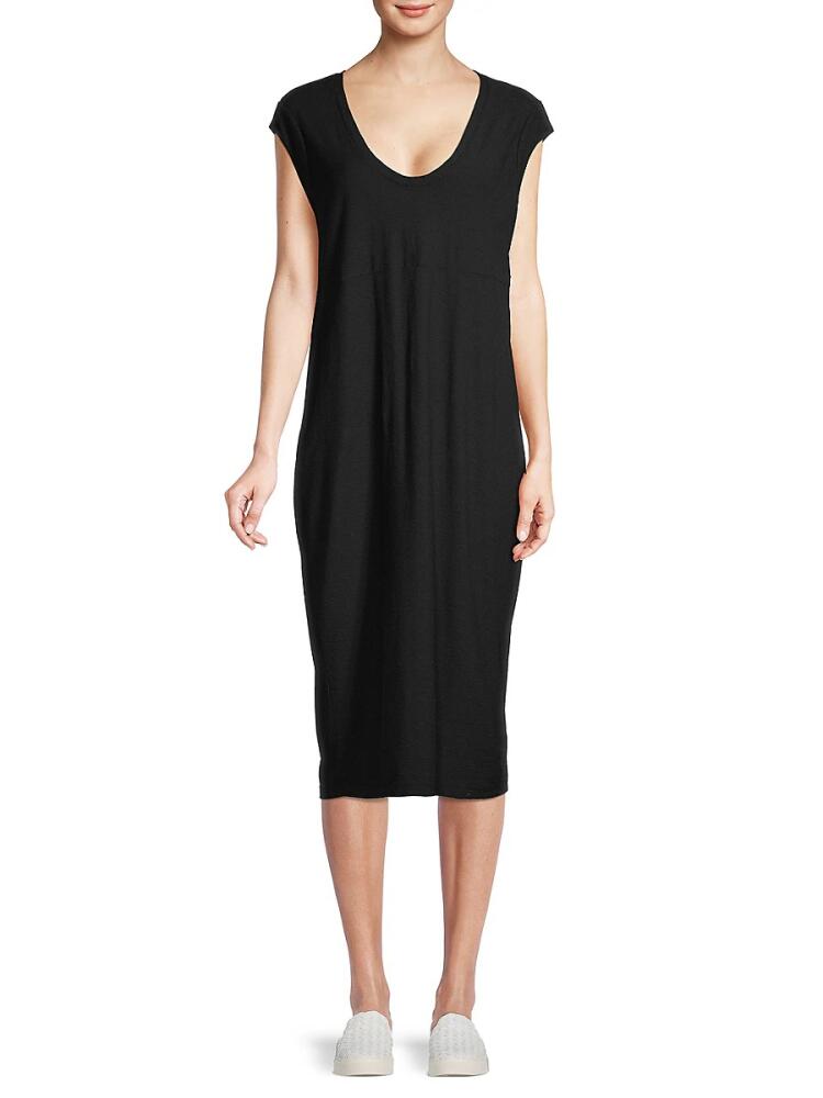 James Perse Women's Sleeveless T-Shirt Dress - Black Cover