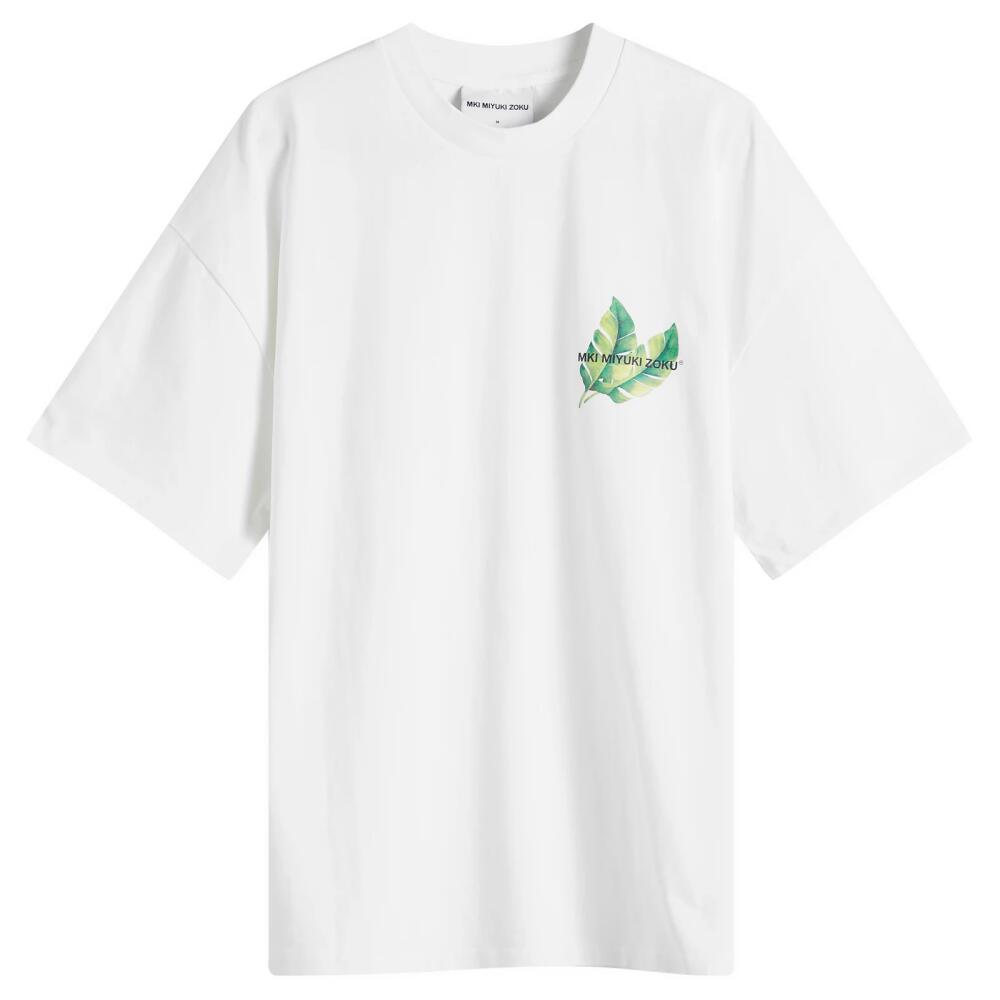 MKI Men's Leaf T-Shirt in White Cover