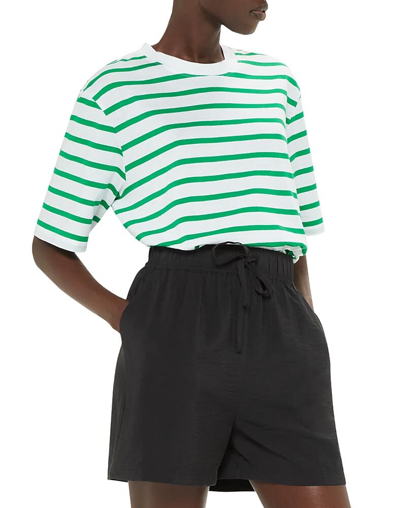 Whistles Stripe Short Sleeve Cotton Tee Cover