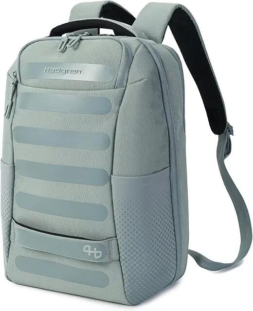 Hedgren Handle Medium Backpack (Grey/Green) Backpack Bags Cover