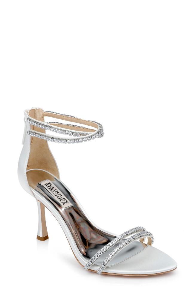 Badgley Mischka Collection Logan Ankle Strap Sandal in Soft White Cover