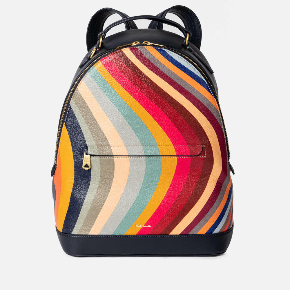 Paul Smith Swirl Striped Leather Backpack Cover