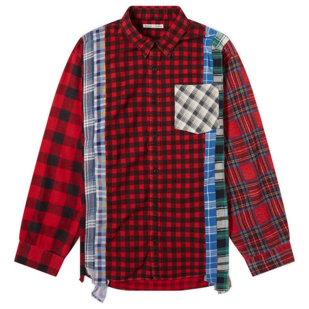 Needles Men's 7 Cuts Wide Flannel Shirt in Assorted Cover