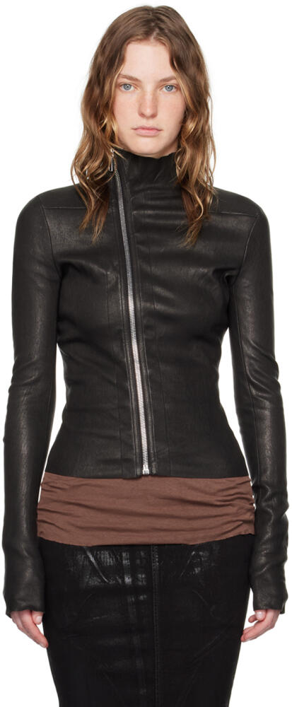 Rick Owens Black Porterville Gary Leather Jacket Cover