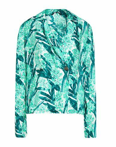 Armani Exchange Woman Blazer Emerald green Viscose Cover