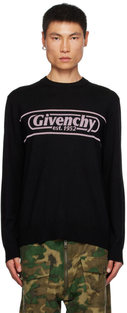 Givenchy Black Jacqard Sweater Cover