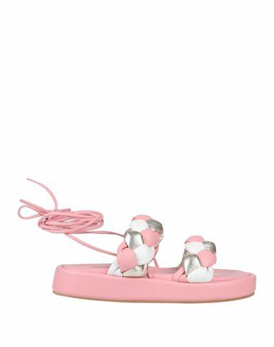 Paolo Mattei Woman Sandals Pink Textile fibers Cover