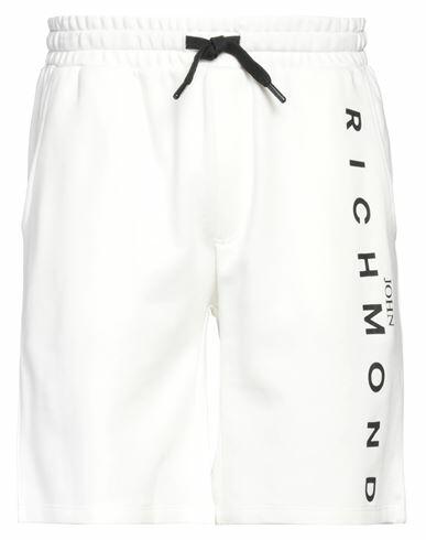 John Richmond Man Shorts & Bermuda Shorts White Cotton Cover