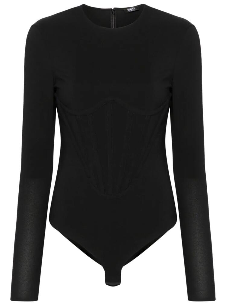 Versace boned crepe bodysuit - Black Cover