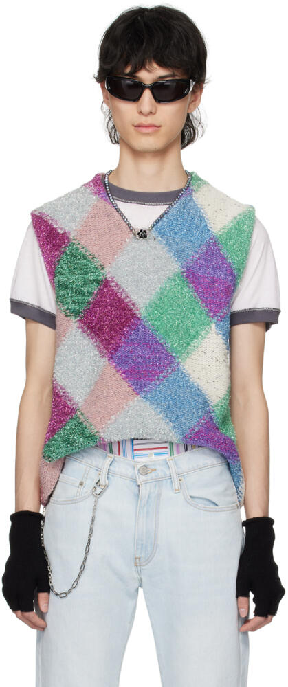 ERL Multicolor Argyle Vest Cover