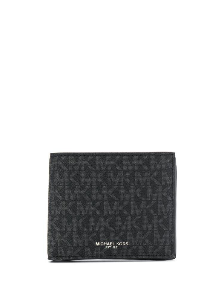 Michael Kors logo-print foldover wallet - Black Cover