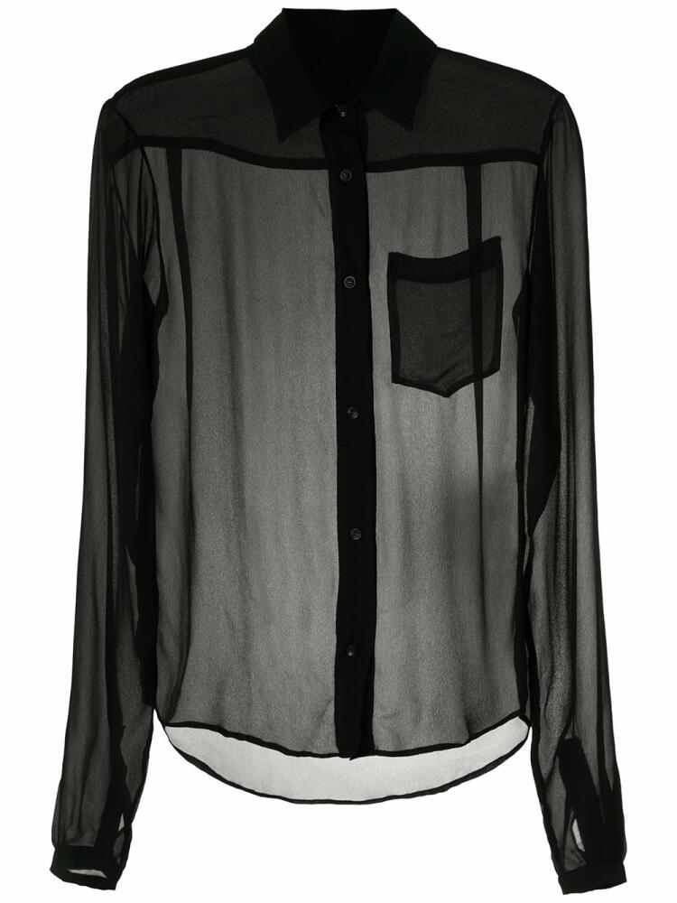 Amir Slama silk shirt - Black Cover