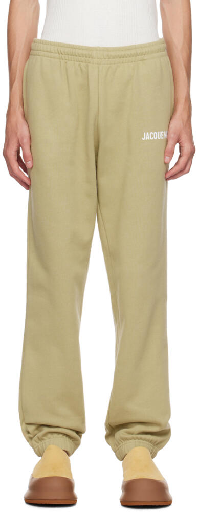 JACQUEMUS Khaki Le Papier 'Le Jogging Jacquemus' Sweatpants Cover