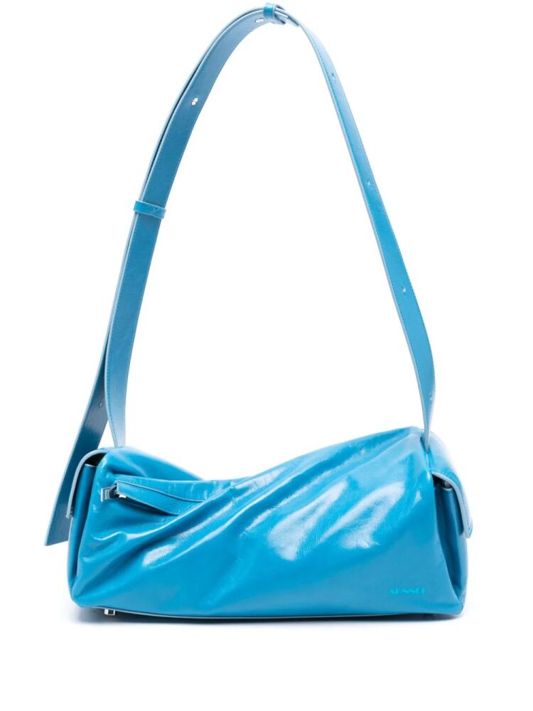 Sunnei Labauletto Twisted leather shoulder bag - Blue Cover