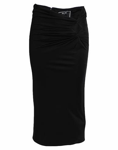 Versace Woman Midi skirt Black Viscose Cover