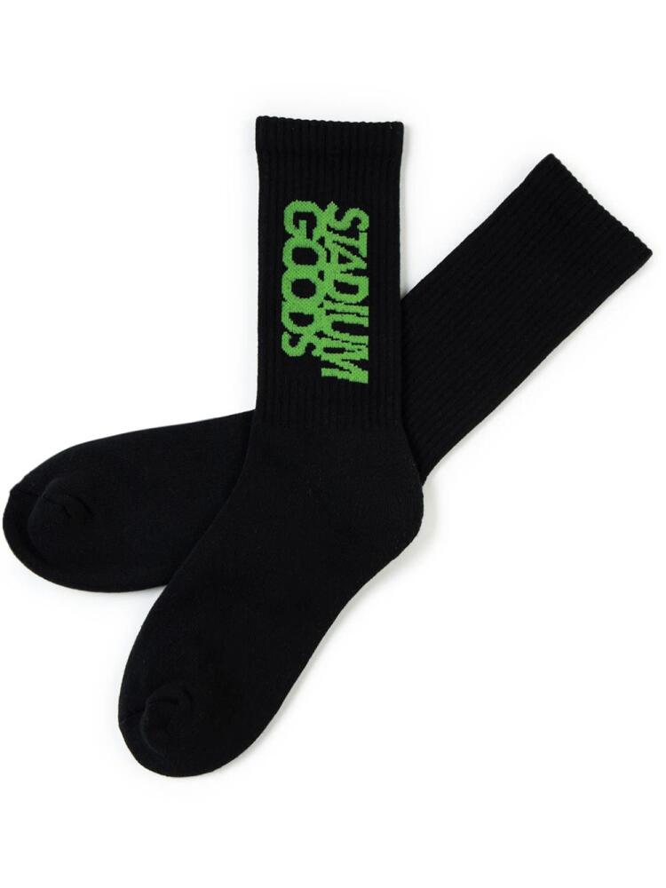 STADIUM GOODS® logo "Slime" crew socks - Black Cover