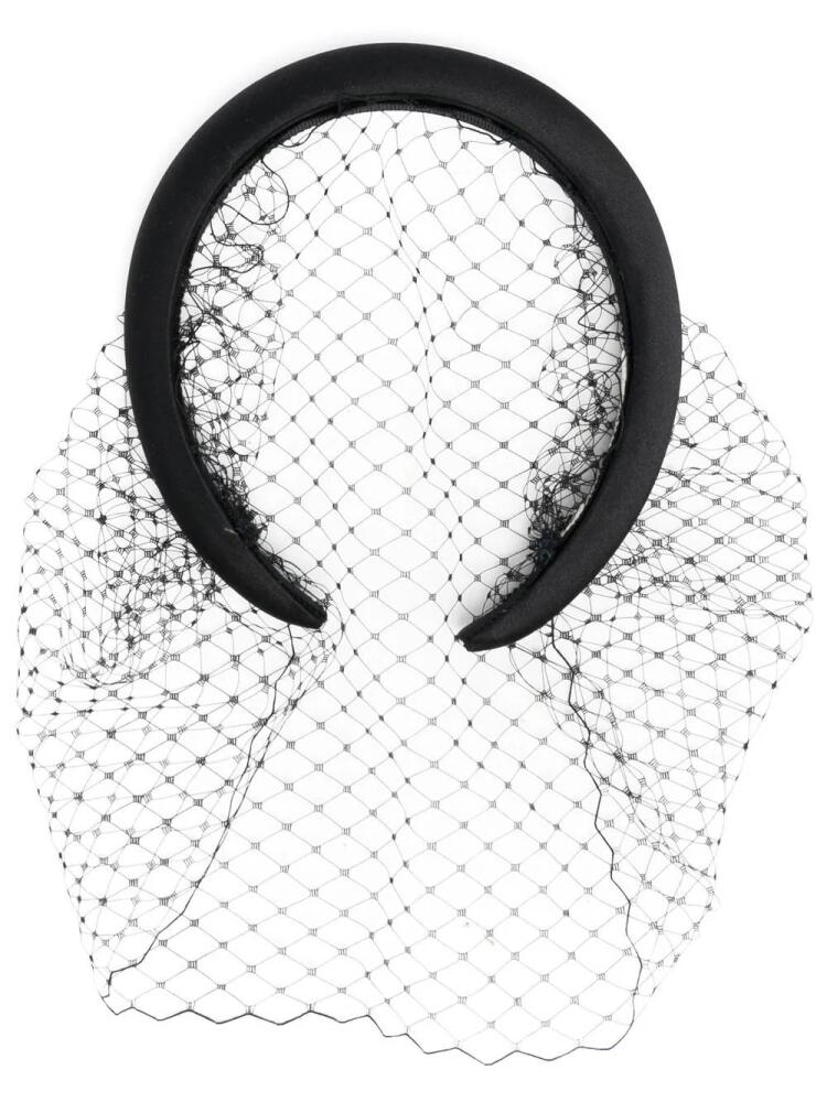 Jennifer Behr padded netting headband - Black Cover