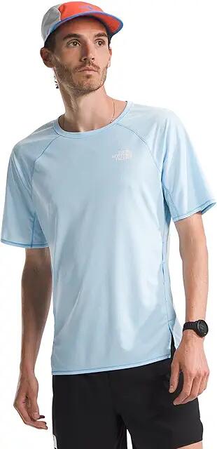 The North Face Summer LT UPF Short Sleeve (Barely Blue/Steel Blue) Men's Clothing Cover