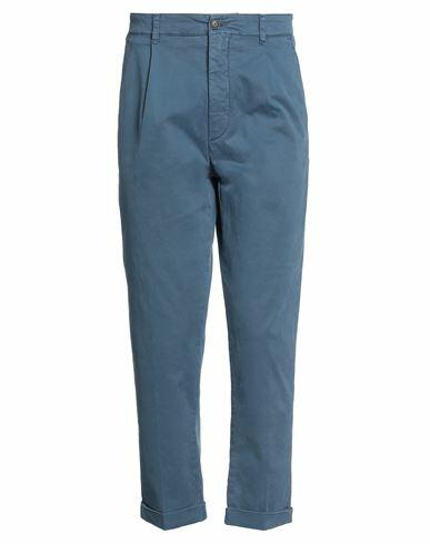 40weft Man Pants Slate blue Cotton, Elastane Cover