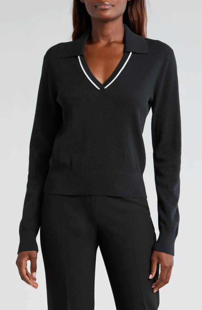 Rhone Birdie Polo Sweater in Black Cover