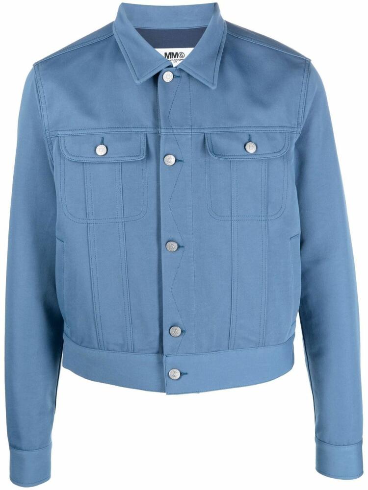 MM6 Maison Margiela button-down denim jacket - Blue Cover