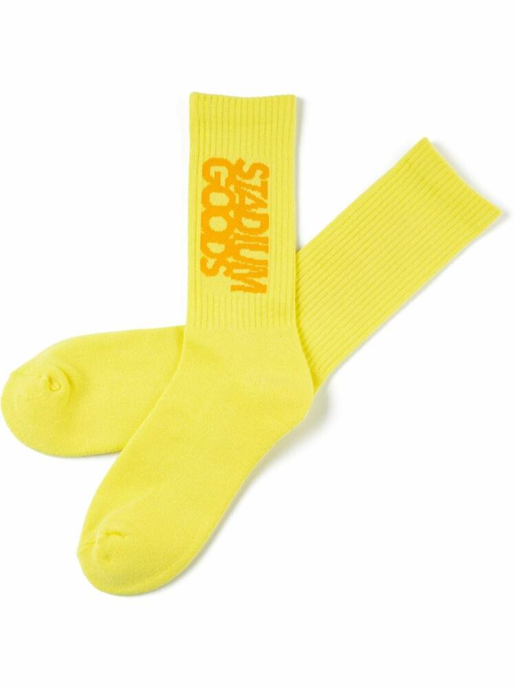 STADIUM GOODS® logo "Marmalade" crew sock - Yellow Cover