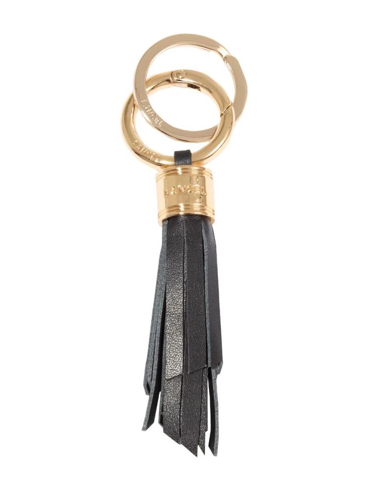 Lancel medium Tassel leather keyring - Black Cover