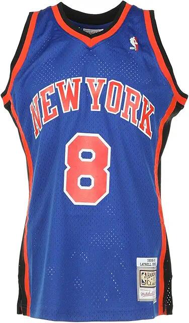 Mitchell & Ness Swingman Jersey - Latrell Sprewell (Royal) Men's Clothing Cover