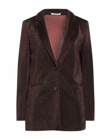 Seventy Sergio Tegon Woman Blazer Bronze Viscose, Polyamide, Polyester Cover