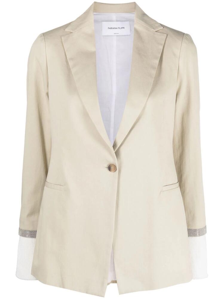 Fabiana Filippi single-breasted blazer - Neutrals Cover