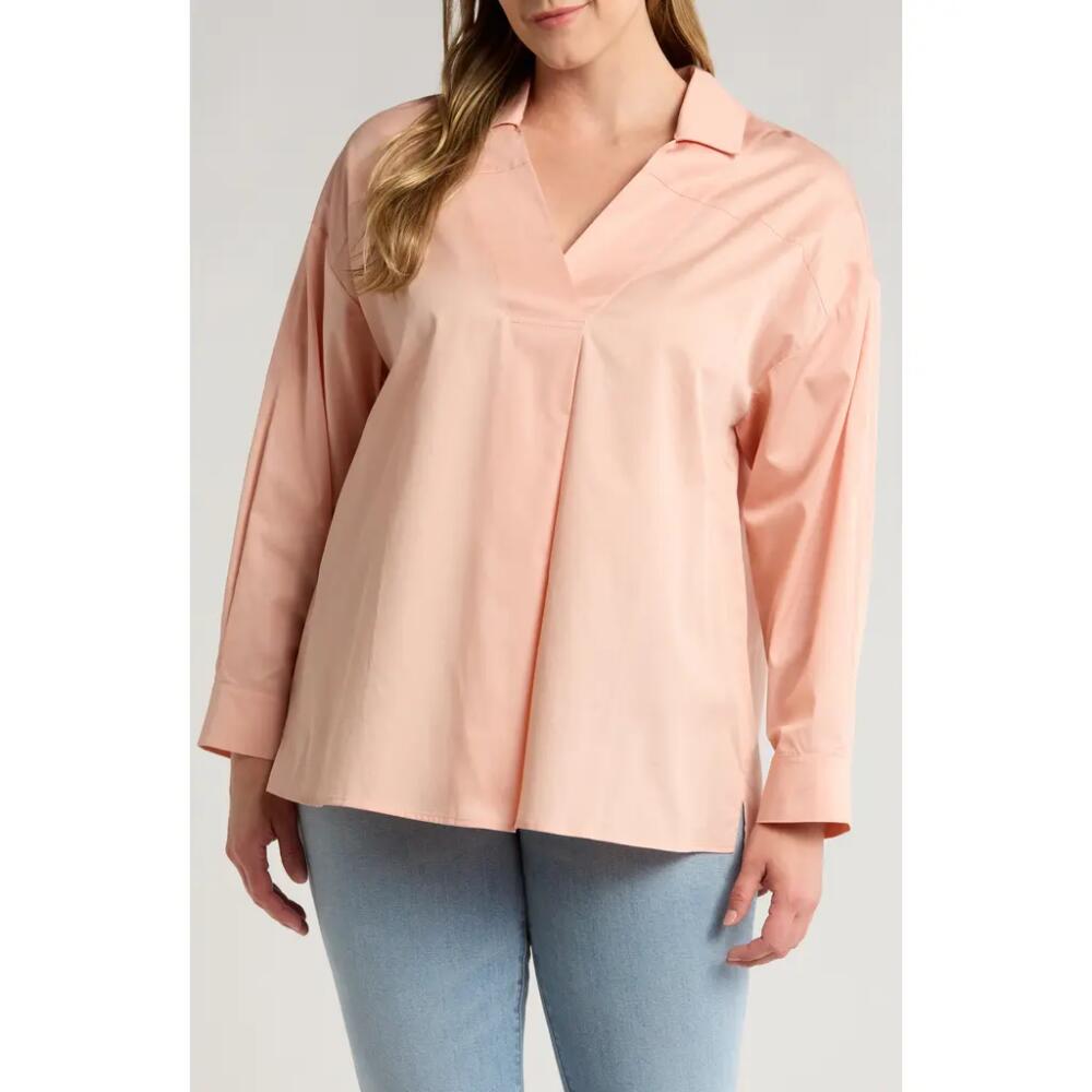 HARSHMAN Nyah Cotton Tunic Top in Rose Cloud Cover