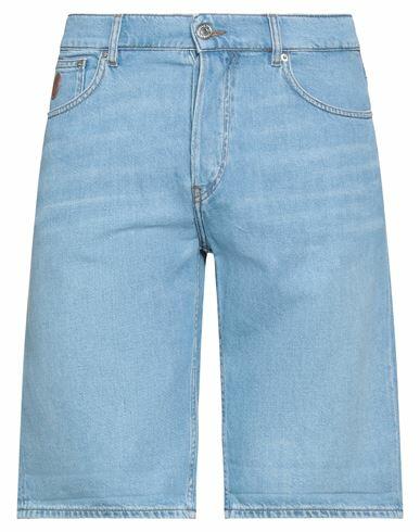 Trussardi Man Denim shorts Blue Cotton, Lyocell, Linen Cover