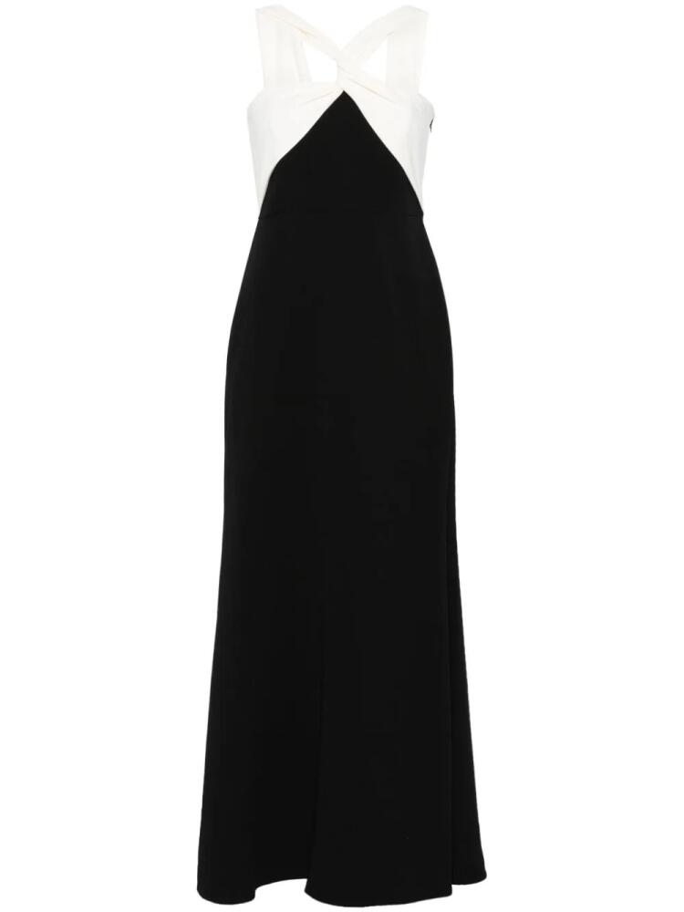 Roland Mouret off-shoulder cady maxi dress - Black Cover