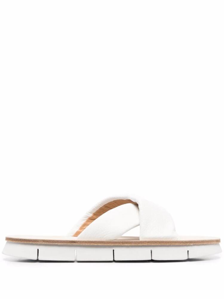 Marsèll crossover-strap leather sandals - White Cover