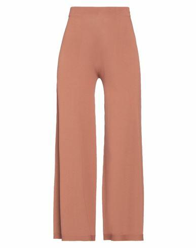 D. exterior Woman Pants Brown Viscose, Polyamide Cover