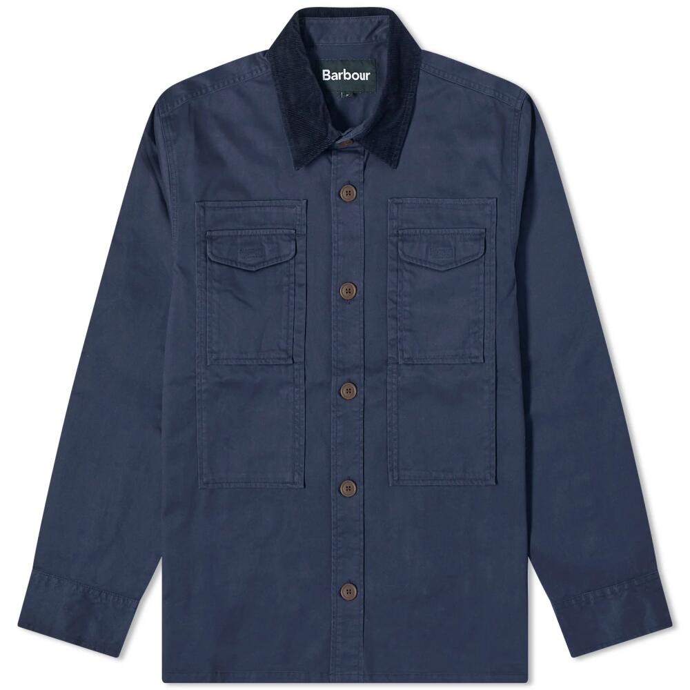 Barbour Men's Heritage + Faulkner Overshirt in Navy Cover