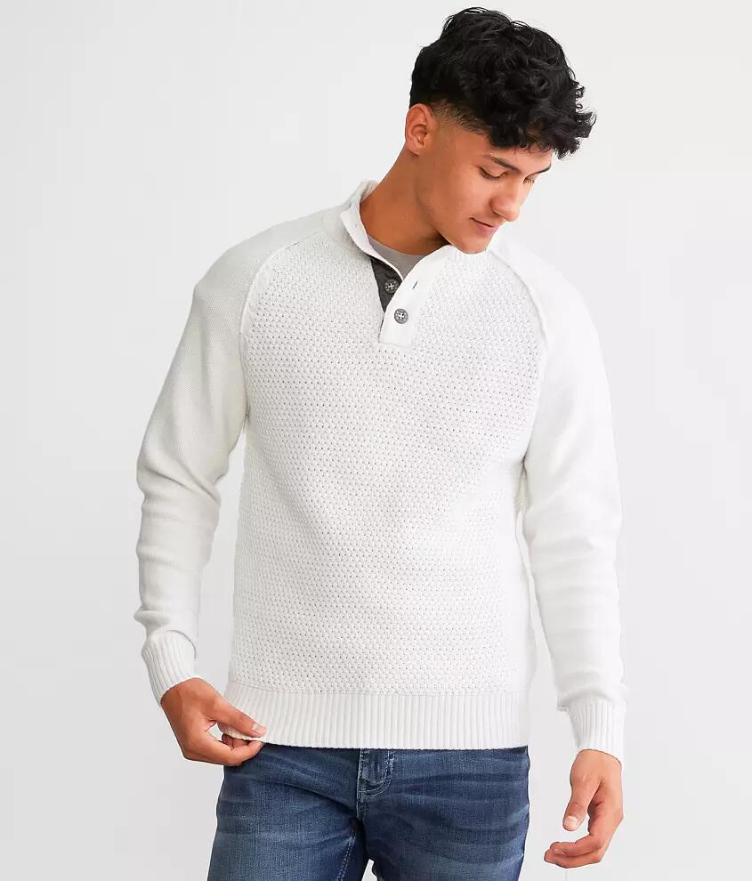 BKE Textured Henley Sweater Cover