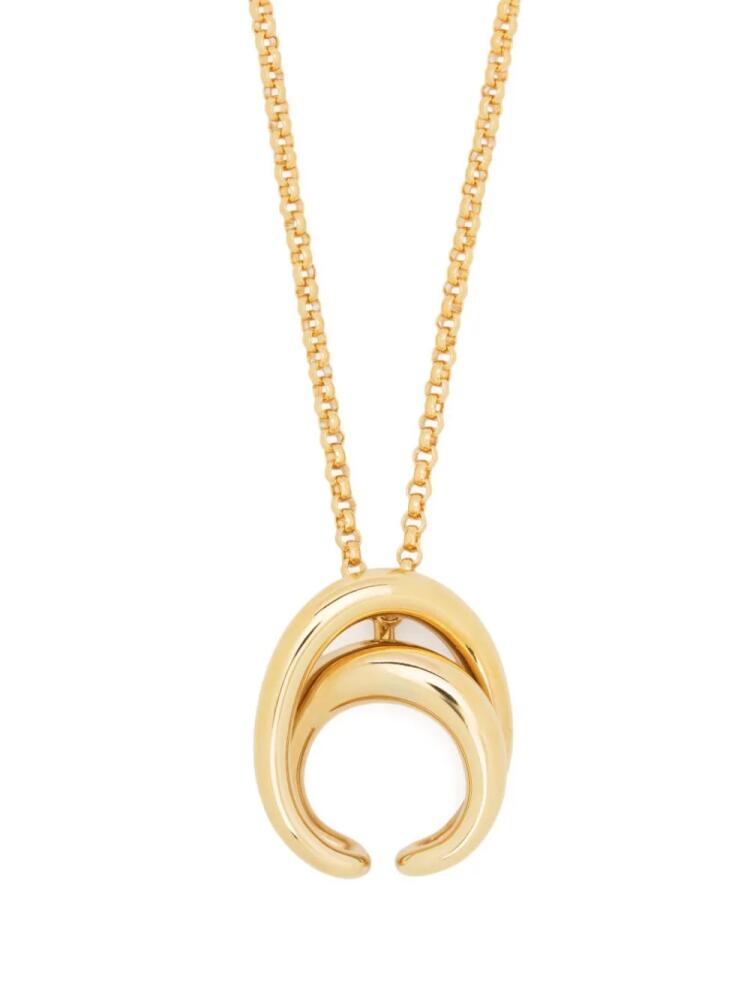 Charlotte Chesnais Initial polished-finish necklace - Gold Cover